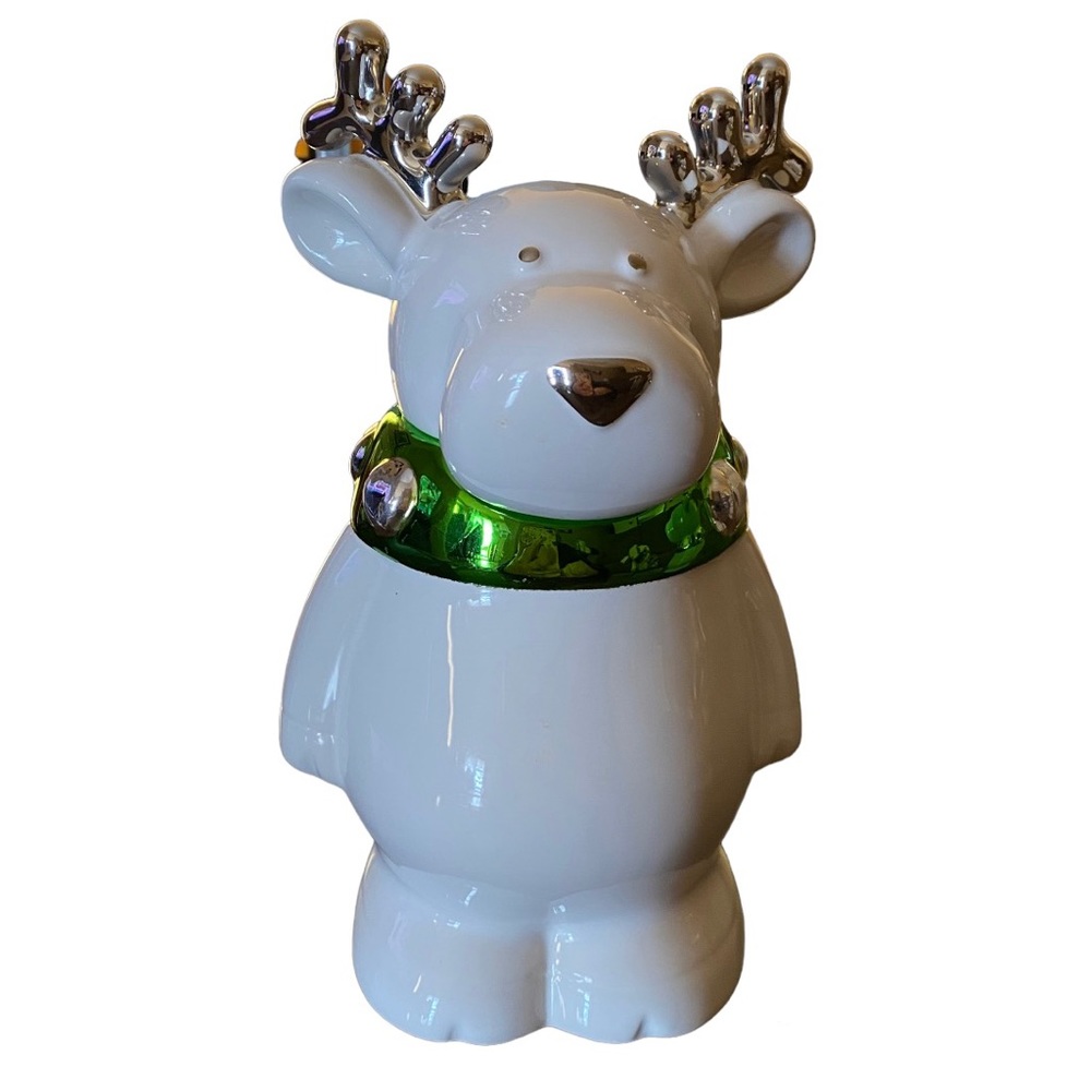 VHTF 2009 Harry Slatkin Christmas Jingles the Reindeer Ceramic Figurine Candle